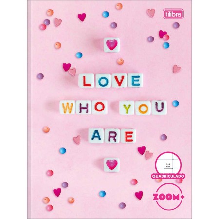 Foto ilustrativa Caderno Quadriculado 1x1 cm Brochura Capa Dura Zoom+ 40 Folhas