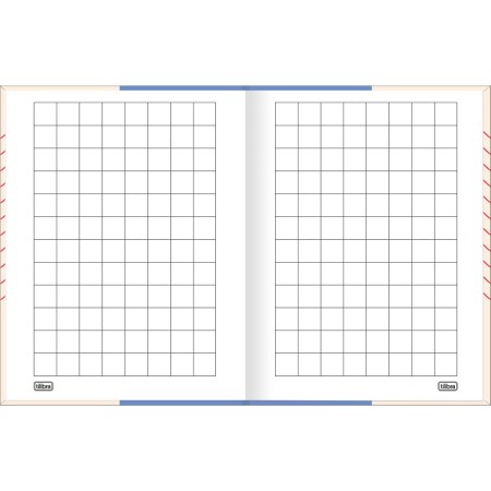 Foto ilustrativa Caderno Quadriculado 2X2 cm Brochura Capa Dura Tilibra Neuro 40 Folhas