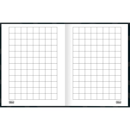 Foto ilustrativa Caderno Quadriculado 2X2 cm Brochura Capa Dura Tilibra Neuro 40 Folhas