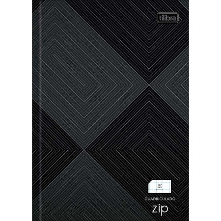 Foto ilustrativa Caderno Quadriculado 7x7 mm Brochura Capa Dura 1/4 Zip 96 Folhas