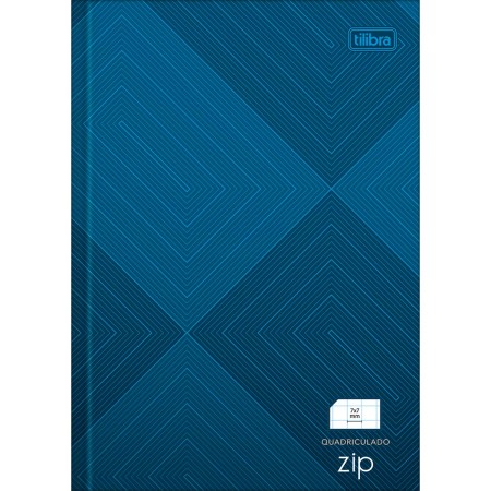 Foto ilustrativa Caderno Quadriculado 7x7 mm Brochura Capa Dura 1/4 Zip 96 Folhas