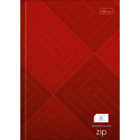 Foto ilustrativa Caderno Quadriculado 7x7 mm Brochura Capa Dura 1/4 Zip 96 Folhas