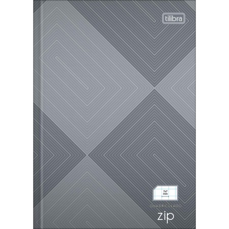 Foto ilustrativa Caderno Quadriculado 7x7 mm Brochura Capa Dura 1/4 Zip 96 Folhas