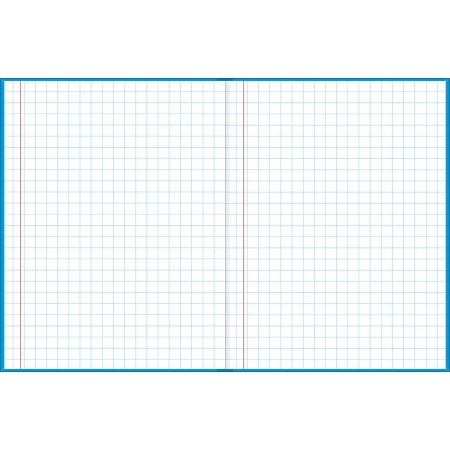 Foto ilustrativa Caderno Quadriculado 7x7 mm Brochura Capa Dura D+ Azul 96 Folhas