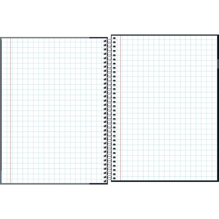 Foto ilustrativa Caderno Quadriculado 7x7 mm Espiral Capa Dura Universitário D+ 96 Folhas