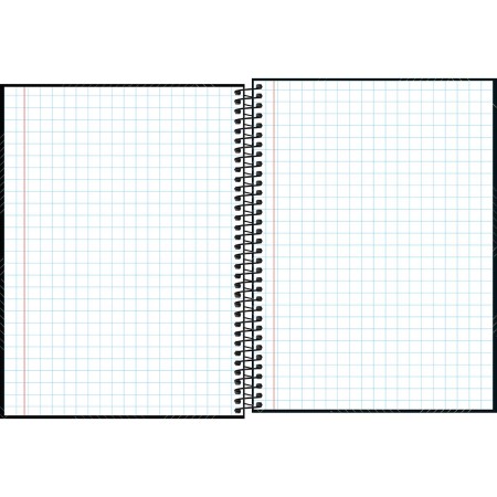 Foto ilustrativa Caderno Quadriculado 7x7 mm Espiral Capa Dura Universitário Zip 80 Folhas