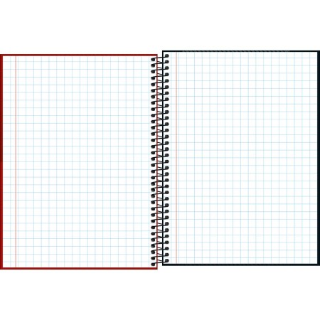 Foto ilustrativa Caderno Quadriculado 7x7 mm Espiral Capa Dura Universitário Zip 80 Folhas