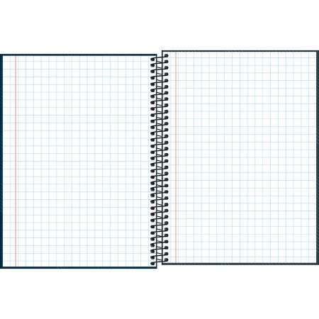 Foto ilustrativa Caderno Quadriculado 7x7 mm Espiral Capa Dura Universitário Zip 96 Folhas