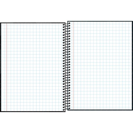 Foto ilustrativa Caderno Quadriculado 7x7 mm Espiral Capa Dura Universitário Zip 96 Folhas