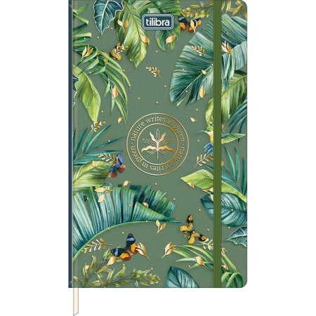 Foto ilustrativa Caderno sem Pauta Costurado Capa Dura Fitto G Naturalis 80 Folhas