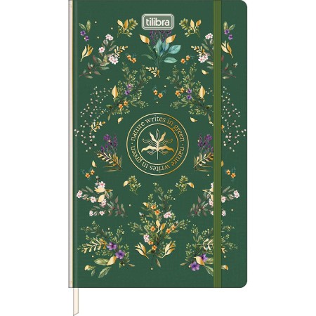 Foto ilustrativa Caderno sem Pauta Costurado Capa Dura Fitto G Naturalis 80 Folhas