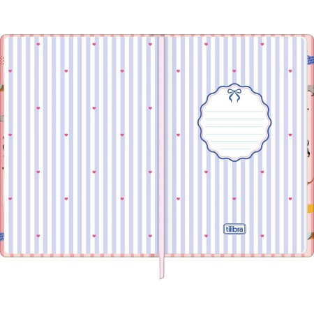 Foto ilustrativa Caderno sem Pauta Costurado Capa Dura Fitto G Trend Encanto 90 gramas 80 Folhas