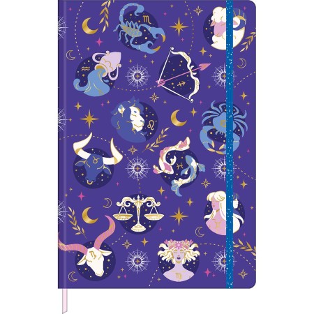 Foto ilustrativa Caderno sem Pauta Costurado Capa Dura Fitto G Trend Encanto 90 gramas 80 Folhas