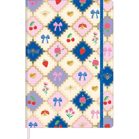 Foto ilustrativa Caderno sem Pauta Costurado Capa Dura Fitto G Trend Encanto 90 gramas 80 Folhas