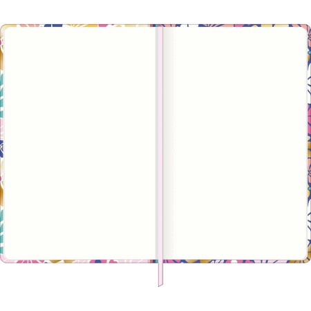Foto ilustrativa Caderno sem Pauta Costurado Capa Dura Fitto G Trend Floral 90 gramas 80 Folhas