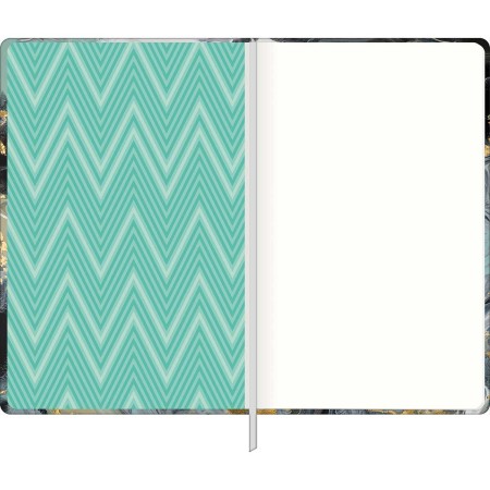 Foto ilustrativa Caderno sem Pauta Costurado Capa Dura Fitto G Trend Mármore 90 gramas 80 Folhas