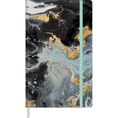 Foto ilustrativa Caderno sem Pauta Costurado Capa Dura Fitto G Trend Mármore 90 gramas 80 Folhas