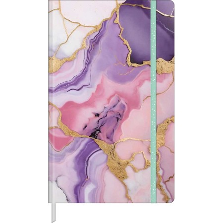 Foto ilustrativa Caderno sem Pauta Costurado Capa Dura Fitto G Trend Mármore 90 gramas 80 Folhas