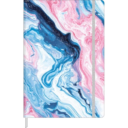 Foto ilustrativa Caderno sem Pauta Costurado Capa Dura Fitto G Trend Mármore 90 gramas 80 Folhas