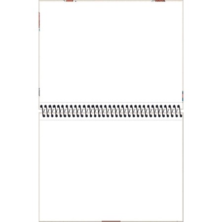 Foto ilustrativa Caderno Sketchbook Espiral Capa Dura A4 Rafa Tuma 150 G 50 Folhas