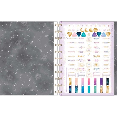 Foto ilustrativa Caderno Tilidisco Capa Dura Universitário 10 Matérias Magic 160 Folhas	