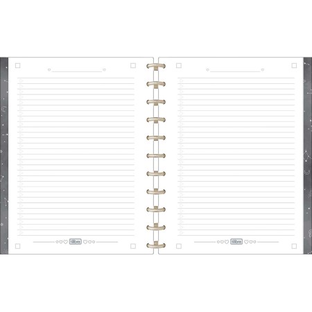 Foto ilustrativa Caderno Tilidisco Capa Dura Universitário 10 Matérias Magic 160 Folhas	