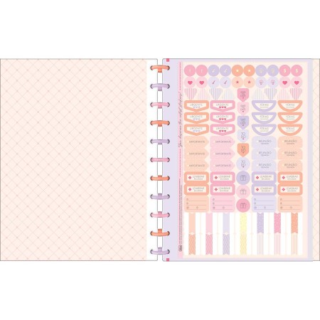 Foto ilustrativa Caderno Tilidisco Capa Dura Universitário 10 Matérias Soho 160 Folhas