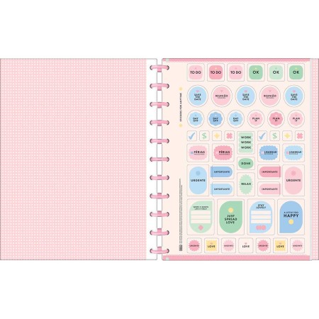 Foto ilustrativa Caderno Tilidisco Capa Dura Universitário 10 Matérias Soho 160 Folhas