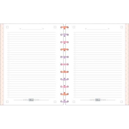 Foto ilustrativa Caderno Tilidisco Capa Dura Universitário 10 Matérias Soho 160 Folhas