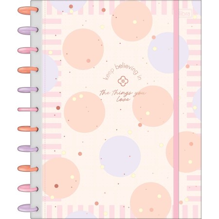 Foto ilustrativa Caderno Tilidisco Capa Dura Universitário 10 Matérias Soho 160 Folhas