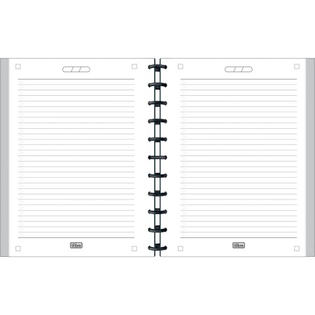 Foto ilustrativa Caderno Tilidisco Capa Dura Universitário Connect 1 Matéria Académie Preto 80 Folhas