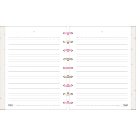 Foto ilustrativa Caderno Tilidisco Colegial 10 Matérias Happy 160 Folhas