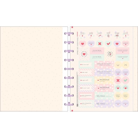Foto ilustrativa Caderno Tilidisco Colegial 10 Matérias Soho 160 Folhas