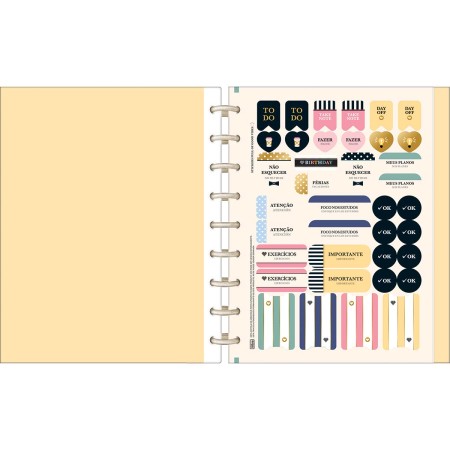 Foto ilustrativa Caderno Tilidisco Colegial 10 Matérias West Village 160 Folhas