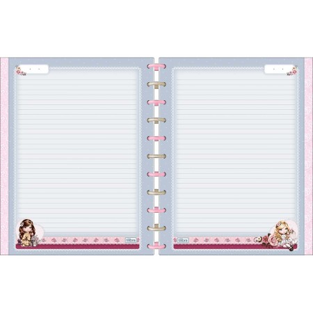 Foto ilustrativa Caderno Tilidisco Universitário 10 Matérias Jolie 160 Folhas