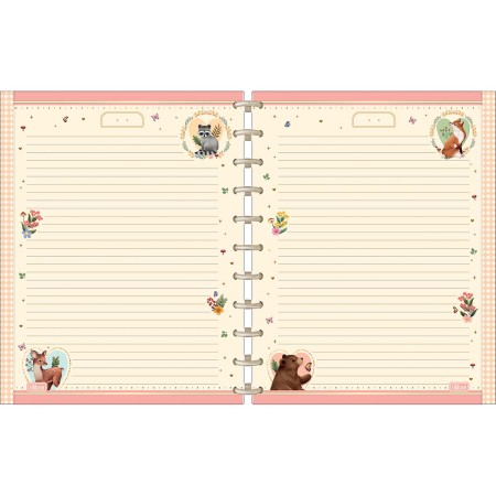 Foto ilustrativa Caderno Tilidisco Universitário 10 Matérias Loveland 160 Folhas