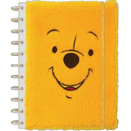 Foto ilustrativa Caderno Tilidisco Universitário 10 Matérias Pooh Pelúcia 160 Folhas