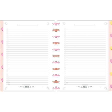 Foto ilustrativa Caderno Tilidisco Universitário Connect 1 Matéria Be Nice 80 Folhas