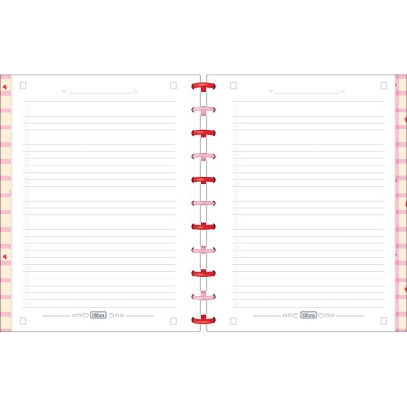 Foto ilustrativa Caderno Tilidisco Universitário Connect 10 Matérias Be Berry! 160 Folhas