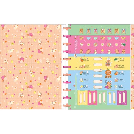 Foto ilustrativa Caderno Tilidisco Universitário Connect 10 Matérias Capyclub 160 Folhas