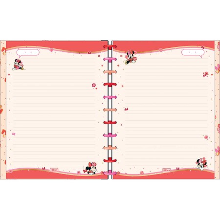 Foto ilustrativa Caderno Tilidisco Universitário Connect 10 Matérias Minnie 160 Folhas