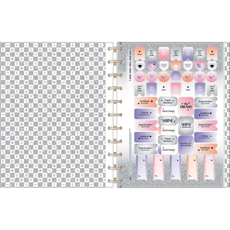 Foto ilustrativa Caderno Tilidisco Universitário Connect 10 Matérias Shine 160 Folhas