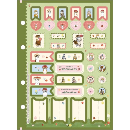 Foto ilustrativa Caderno Tiliflex Colegial Mofusand 80 Folhas.