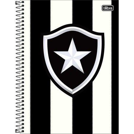 Foto ilustrativa Caderno Universitário Capa Dura 1 Matéria Botafogo 80 Folhas