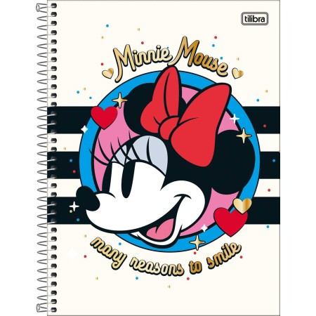 Foto ilustrativa Caderno Universitário Minnie Fit 12 Matérias 192 Folhas