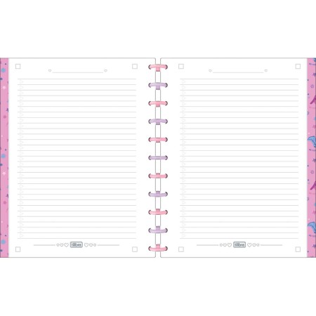 Foto ilustrativa Caderno Universitário Tilidisco 10 Matérias Ana Castela 160 Folhas