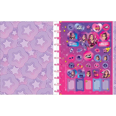 Foto ilustrativa Caderno Universitário Tilidisco 10 Matérias Emilly Vick 160 Folhas