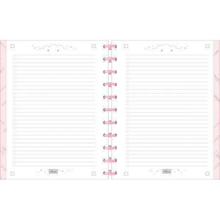 Foto ilustrativa Caderno Universitário Tilidisco Connect 10 Matérias Happy 160 Folhas