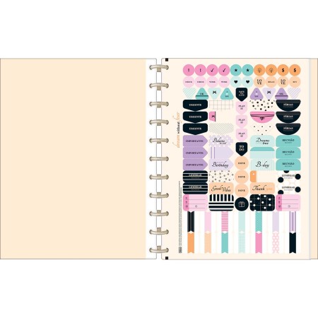 Foto ilustrativa Caderno Universitário Tilidisco Connect 10 Matérias West Village 160 Folhas