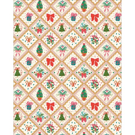 Foto ilustrativa Caixa Papel de Presente Natal 75 Rolos